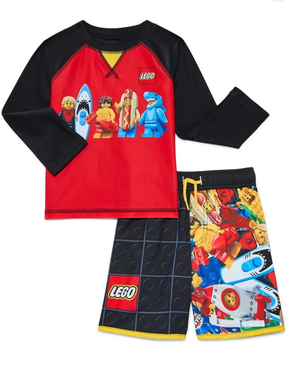 Boys 2T Lego Rashguard Swim Set